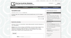 Desktop Screenshot of kontakt.die-barrierefreie-website.de